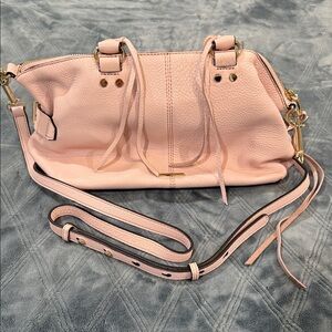 Rebecca Minkoff Pink Crossbody Bag with Gold Accents